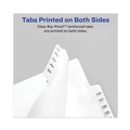 Dividers & Tabs | Avery 11950 11 in. x 8.5 in. 26-Tab Exhibit K Avery-Style Preprinted Legal Bottom Tab Divider - White (25/Pack) image number 3