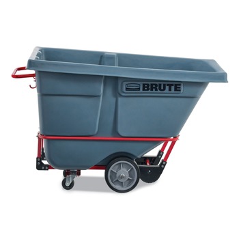 Rubbermaid Commercial 2192465 0.5 cu yd BRUTE DURATILT Frame Tilt Truck Heavy Duty 1400 lb Capacity Gray