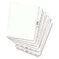 Back to School Sale | Avery 01338 11 in. x 8.5 in. 25-Tab 201 to 225 Avery Style Preprinted Legal Exhibit Side Tab Index Dividers - White (1-Set) image number 5