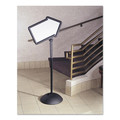 White Boards | Safco 4173BL 25.5 in. x 17.75 in. x 64.25 in. WriteWay Two-Sided Dry Erase Standing Message Sign - White Surface/Black Frame image number 6