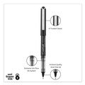 Back to School Sale | uni-ball 70128 Bold 1 mm Stick VISION Roller Ball Pen - Black Ink, Gray/Black/Clear Barrel (1 Dozen) image number 3