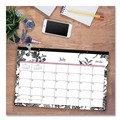 Bulletin Boards | Blue Sky BLS130617 17 in. x 11 in. 12-Month (Jul 2025-Jun 2026) Analeis Academic Year Desk Pad Calendar - White/Black/Coral Sheets image number 3