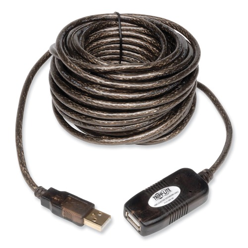 Electronic Adapters & Chargers | Tripp Lite U026-016 16 ft. A to A (M/F) USB 2.0 Active Extension Cable - Black image number 0