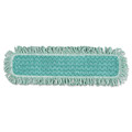 Mops | Rubbermaid Commercial HYGEN FGQ42600GR00 24w x 9d HYGEN Microfiber Fringed Dust Mop Pad - Green image number 0