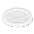 Cups and Lids | SOLO L16BL-0100 Polystyrene Plastic Flat Straw-Slot Cold Cup Lids Fits 12 oz to 24 oz Cups - Translucent (125/Pack, 16 Packs/Carton) image number 0