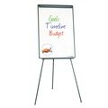 Easels | MasterVision EA2300045 22.5 in. x 42 in. Basic Tripod Melamine Presentation Easel - White/Black image number 3