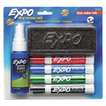 Back to School Sale | EXPO 80653A Broad Chisel Tip Low-Odor Dry Erase Marker Starter Set - Assorted Colors (4/Set) image number 0