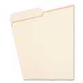 File Folders | Smead 10335 0.75 in. Expansion Reinforced 1/3-Cut Tab 11-pt Manila File Folders - Letter Size/Manila (100/Box) image number 1