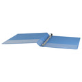 Just Launched | Universal UNV20713 11 in. x 8.5 in. 1 in. Capacity 3 Rings Slant D-Ring View Binder - Light Blue image number 1