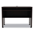 Office Desks & Workstations | Alera ALEVA204224ES Valencia Series 41.38 in. x 23.63 in. x 30 in. Mobile Workstation Desk - Espresso image number 2