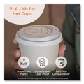Cups and Lids | World Centric CULCS12 10 oz. - 20 oz. PLA Lids for Hot Cups - White (1000/Carton) image number 2