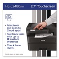 Office Printers | Brother HLL2480DW HL-L2480DW Wireless Compact Monochrome Multi-Function Laser Printer image number 4