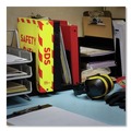 Binders | Avery 77712 11 in. x 8.5 in. 3-Ring UltraDuty Safety Data Sheet Binders with 2 in. Capacity - Yellow/Red image number 3