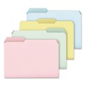File Folders | Pendaflex C21 1/3 PASR Letter Size Assorted 1/3-Cut Tabs Pastel Colored File Folders - Assorted Colors (100/Box) image number 1