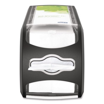 PAPER TOWEL HOLDERS | Tork 7432000 Xpressnap Fit 4.8 x 12.8 x 5.6 Countertop Napkin Dispenser - Black