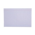 Flash Cards | Universal UNV47230EE 4 in. x 6 in. Index Cards - Ruled, White (100/Pack) image number 0