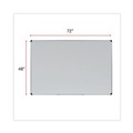 White Boards | Universal UNV43735 72 in. x 48 in. Lacquered Steel Magnetic Dry Erase Marker Board - White Surface, Aluminum/Plastic Frame image number 3