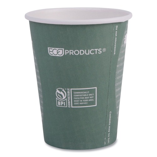  | Eco-Products EP-BHC12-WA 12 oz. World Art Renewable Compostable Hot Cups (20/Carton) image number 0