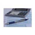 Pens | Zebra 27120 F-301 Fine 0.7 millimeter Retractable Ballpoint Pen - Blue Ink/Stainless Steel/Blue Barrel (1-Dozen) image number 3