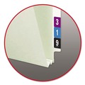 File Folders | Smead 37715 2 in. Expansion End Tab Pressboard Classification Folders with 2 SafeSHIELD Coated Fasteners - Legal Size/Gray-Green (25/Box) image number 2