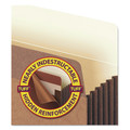 File Folders | Smead 74390 5.25 in. Expansion Legal Size TUFF Pocket Drop-Front File Pockets with Fully Lined Gussets - Redrope (10/Box) image number 2