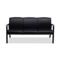 Office Furniture & Lighting | Alera ALERL2319M Reception Lounge WL Series 65.13 in. x 26.13 in. x 33 in. 3-Seat Sofa - Black image number 1