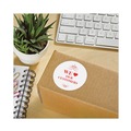 Labels | Avery 05294 2-1/2 in. Diameter Permanent Laser Print-to-the-Edge ID Labels with Sure Feed - White (300/Pack) image number 3