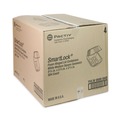 Food Service | Pactiv Corp. YHLW06000000 SmartLock 5.75 in. x 5.75 in. x 3.25 in. Sandwich Foam Hinged Lid Container - White (504/Carton) image number 3