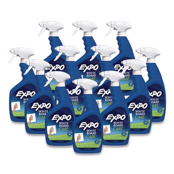 CLEANERS AND CHEMICALS | EXPO 1752229 White Board CARE Dry Erase Surface Cleaner, 22 oz Spray Bottle, 12/Carton