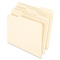 Just Launched | Pendaflex 74520 1/3-Cut Tabs Assorted Letter 0.75 in. Expansion 100% Recycled Manila File Folder - Manila (100/Box) image number 1
