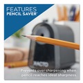 Pencil Sharpeners | X-ACTO 19501X 3.5 in. x 5.5 in. x 4.5 in. AC-Powered Mighty Mite Home Office Electric Pencil Sharpener - Black/Gray/Smoke image number 5