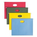 File Folders | Smead 64290 3.5 in. Capacity 1 Section Letter Size Hanging Pockets with Full-Height Gusset - Assorted Colors (4/Pack) image number 0