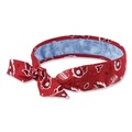 Safety & First Aid | Ergodyne 12563 Chill-Its 6700CT One Size Fits Most Cooling Bandana PVA Tie Headband - Red Western image number 0