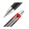 Pens | uni-ball 73834 Jetstream 1 mm Retractable Hybrid Gel Pen - Red Ink/Black/Silver/Red Barrel/Bold (1-Dozen) image number 4