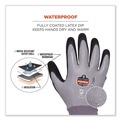Cleaning Gloves | Ergodyne 17636 ProFlex 7501 Coated Waterproof Winter Gloves - 2X-Large Gray (1-Pair) image number 4