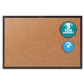 Bulletin Boards | Quartet 2301B 24 in. x 18 in. Classic Series Cork Bulletin Board - Tan Surface, Black Aluminum Frame image number 1