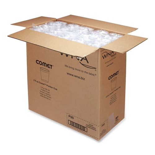 Labor Day Sale | WNA WNA P20 Comet Plastic 2 oz. Portion/Shot Glass - Clear (2500/Carton) image number 0