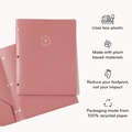 File Folders | U Brands 6600U01-12 11 in. x 8.5 in. 3-Hole Punched U-Eco Poly 2-Pocket Folders - Assorted (12/Pack) image number 1