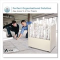 Office Filing Cabinets & Shelves | Safco 3083 30.25 in. x 15.75 in. x 29.25 in. 50 Compartments Laminate Mobile Roll Files - Putty image number 7