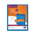 File Folders | Smead 89542 9.75 x 11.63 Open-End (Vertical) Poly String and Button Interoffice Envelopes - Transparent Blue (5/Pack) image number 1