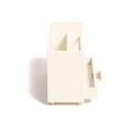 Desktop Organizers | U Brands 3464U03-12 Juliet 9.5 in. x 4.2 in. x 4.9 in. Wood/Metal Desk Organizer - White/Gold image number 3