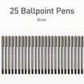 Back to School Sale | TOPS PEN12128 PENTONIC Medium 1 millimeter Stick Ballpoint Pen - Black Ink/Charcoal Gray Barrel (25/Pack) image number 2