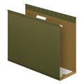 File Folders | Pendaflex 04152X4 1/5-Cut Tabs 4 in. Capacity Letter Size Extra Capacity Reinforced Hanging File Folders with Box Bottom - Green (25/Box) image number 0