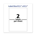 Labels | Avery 05526 5.5 in. x 8.5 in. Waterproof Shipping Labels with TrueBlock Technology - White (100/Pack) image number 4