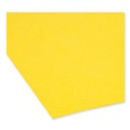 File Folders | Smead 12934 1/3-Cut Tabs Assorted Letter Size 0.75 in. Expansion Reinforced Top Tab Colored File Folders - Yellow (100/Box) image number 3