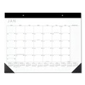 Bulletin Boards | AT-A-GLANCE SK24X00 12-Month (Jan to Dec): 2026 22 in. x 17 in. Contemporary Monthly Desk Pad - White Sheets, Black Binding/Corners image number 0