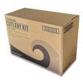 Cutlery | Boardwalk BWK4KITBLPP 4-Piece Mediumweight Cutlery Kit - Black (250/Carton) image number 3