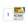 Labels | MACO MML-0100 8.5 in. x 11 in. Full-Sheet Format Cover-All Opaque Laser/Inkjet Shipping Labels - White (100/Box) image number 6
