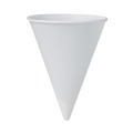 Labor Day Sale | SOLO 4BR-2050 4 oz. Paper Cone Cups for Cold Water - White (200/Pack) image number 0