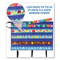 Project & Display Boards | Carson-Dellosa 5652 41 in. x 24.5 in. Border Storage Pocket Chart - Blue/Clear image number 5